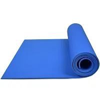 Yoga Mat for Women and Men, EVA Material Extra Thick Exercise 4mm mat for Workout Yoga Fitness Pilates and Meditation, Anti Tear Anti Slip For Home  Gym Use 4mm Thickness Blue Color.-thumb3