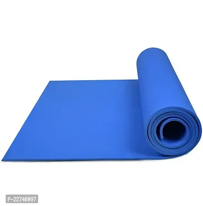 Yoga Mat for Women and Men, EVA Material Extra Thick Exercise 4mm mat for Workout Yoga Fitness Pilates and Meditation, Anti Tear Anti Slip For Home  Gym Use 4mm Thickness Blue Color.-thumb4