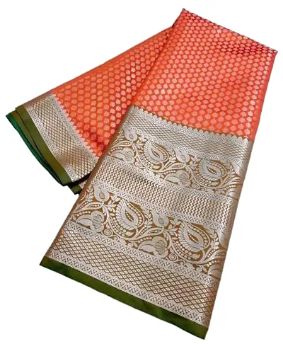 Women Stylish Art Silk Saree with Blouse piece