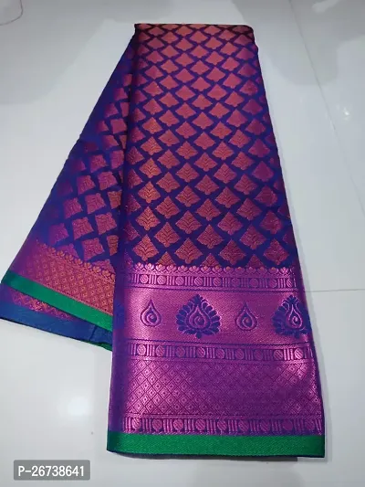 Kanjeevaram Copper Brocade Pattu Silk Saree-thumb0