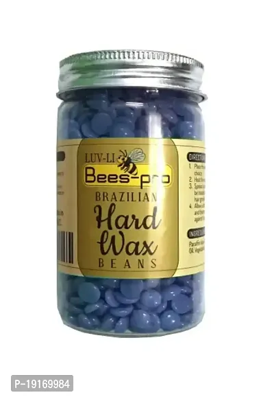 Luv-Li Brazilian Hard Wax Beans for Painless Hair Removing Hair of Your Whole Body No Strip Bikini Waxing Pellet Wax (125 G)