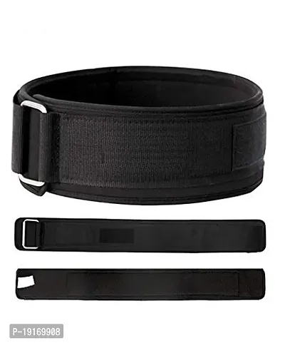 VINTO PRO WELCRO Gym Belt (S) Small Size (28-30) Abdomen Support (Black)-thumb0