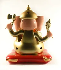 Caaju Plastic Ganesha Statue, 11.43 X 8 X 7.62 cm, Multicolour-thumb3