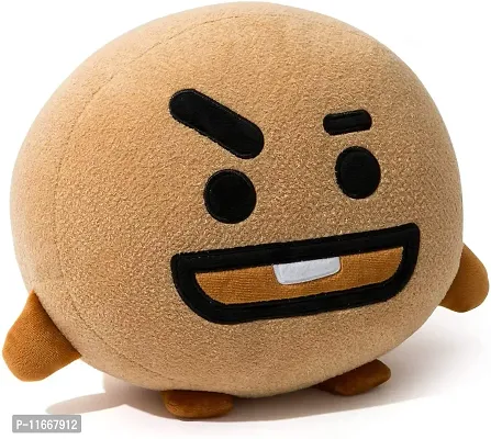 FUSKED Plush Throw Pillow, Stuffed Animal Toys Throw Pillow, BTS BT21 Characters Soft Toy Throw Pillows (Shooky)-thumb0