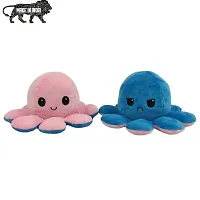 Fusked Emotional sad and Happy Reversible Moody Octopus Mini Plush Side Changing Stuffed Toy | Mini Cute Baby Reversible Octopus Plush Super Soft Toys | Dark Blue & Pink Buy 1 Get 1 Free-thumb1