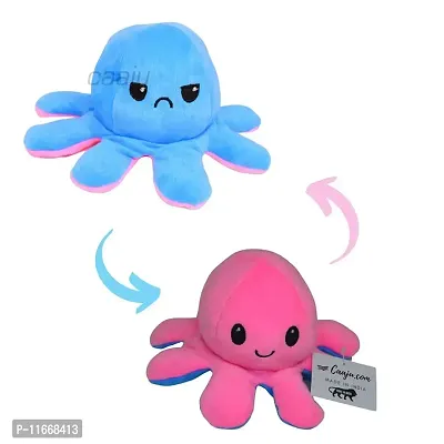 Buy Fusked Emotional sad and Happy Reversible Moody Octopus Mini Plush Side  Changing Stuffed Toy, Mini Cute Baby Reversible Octopus Plush Soft Toys