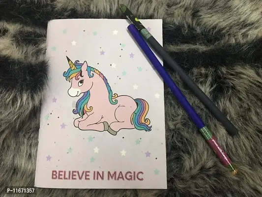 caaju Unicorn plantable Diary with 2 plantable Pencil - Pink