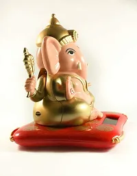 Caaju's Plastic Lord Ganesha Moving Hands Solar Statue-thumb2