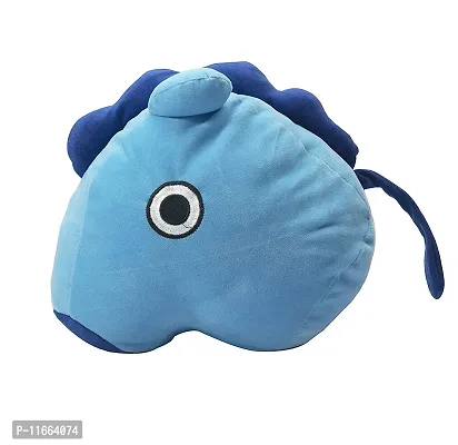 Fusked Plush Throw Pillow, Stuffed Animal Toys Throw Pillow,Compatible for BTS BT21 Characters Soft Toy Throw Pillows (Mang) (Blue) and BTS Cartoon Sticker Free-thumb0