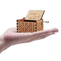 Caaju Wooden Hand cranked collectable Engraved Music Box (Twinkle Twinkle)-thumb4