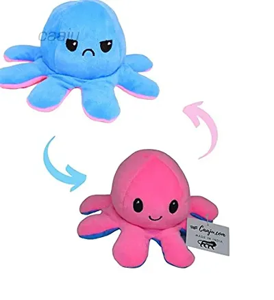 Caaju Emotional Happy and sad Octopus Mini Plush - Stuffed Animal Toy with Free plantable Pencil (1) | Show Your Mood Without Saying a Word