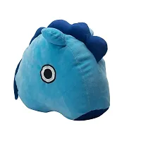 Fusked Plush Throw Pillow, Stuffed Animal Toys Throw Pillow,Compatible for BTS BT21 Characters Soft Toy Throw Pillows (Mang) (Blue) and BTS Cartoon Sticker Free-thumb2