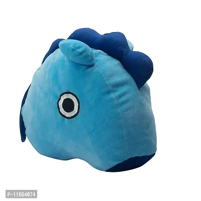 Fusked Plush Throw Pillow, Stuffed Animal Toys Throw Pillow,Compatible for BTS BT21 Characters Soft Toy Throw Pillows (Mang) (Blue) and BTS Cartoon Sticker Free-thumb3