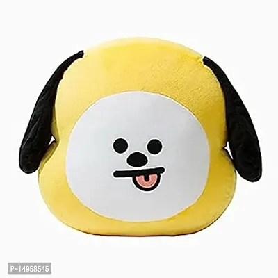 FUSKED Plush Throw Pillow, Stuffed Animal Toys Throw Pillow,Compatible for BTS BT21 Characters Soft Toy Throw Pillows(CHIMMY)