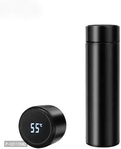 Smart Vacuum Insulated Water Bottle with LED Temperature Display  Stainless Steel  Perfect for Hot and Cold Drinks-thumb0