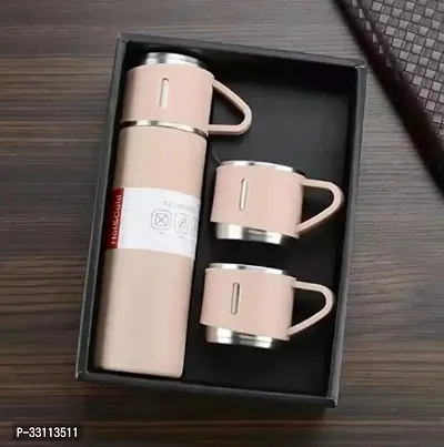 Vacuum Flask  Thermos  Vacuum Flask Set With Two Cups, Hot And Cold Bottle, Corporate Gifts For Employees Christmas Gift-thumb0