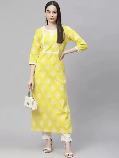 A-Line Semi Stitched Kurta For Women