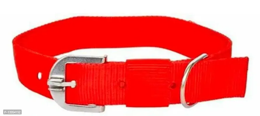 Dog Collar Medium to Large Free Size Red all Breed