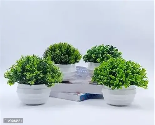 Beautiful Artificial Plant With Pot For Interior Decoration Pack Of 4