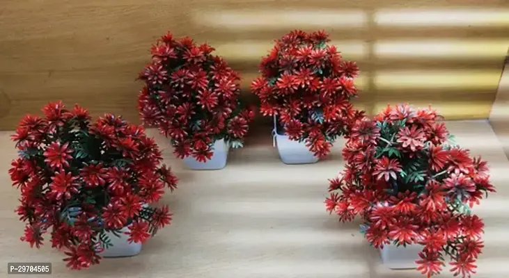 Beautiful Artificial Plant With Pot For Interior Decoration Pack Of 4-thumb0