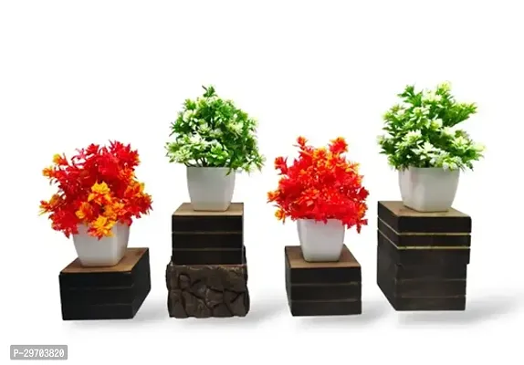 Beautiful Artificial Plant With Pot For Interior Decoration Pack Of 4-thumb0