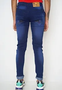 Classic Blue Casual Denim Jeans For Men-thumb1