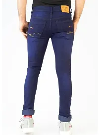 Classic Blue Casual Denim Jeans For Men-thumb1
