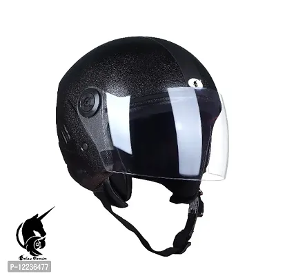 Urban Carrier Open Face Helmet with Clear Visor Motorbike Helmet-ABS Material, Motorbike Helmet-thumb0