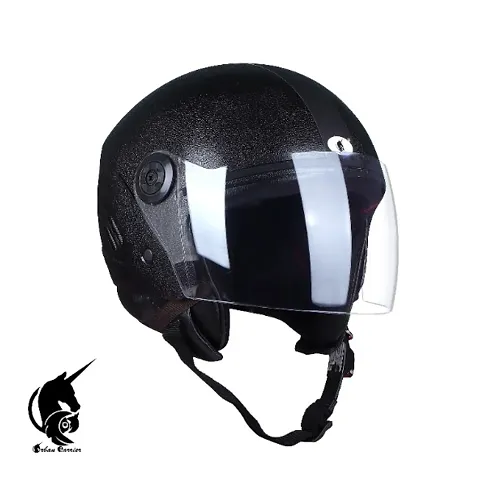 Urban Carrier Open Face Helmet with Clear Visor Motorbike Helmet-ABS Material, Motorbike Helmet