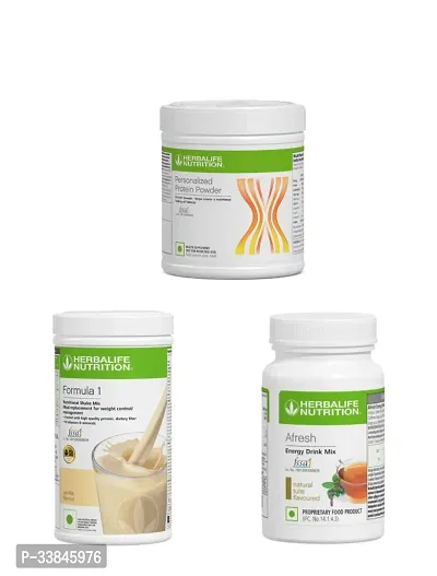 Herbalife Weight Loss Pack-Vanila Shake-Protein 200 Gm and Tulsi Afresh-thumb0