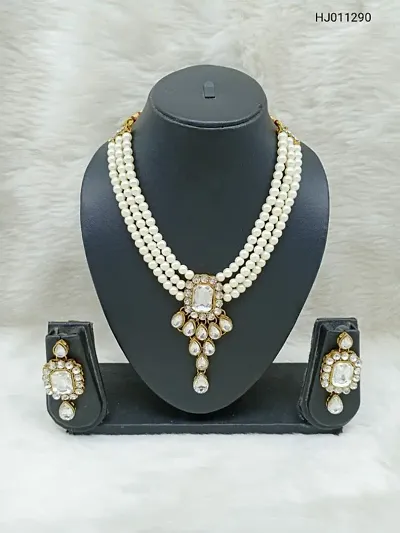 Trendy Pearl Jewellery Set for Women