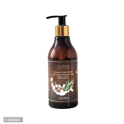 Kokum andndash; Shea Butter Romantic Body Lotion By Fluraa Essence andndash; With Aloe Vera and Cucumber For All Skin Types andndash; 285 ML-thumb0