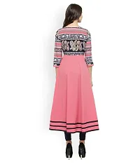 Beautiful Crepe Peach Anarkali, Pack of 1-thumb2