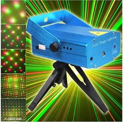 Party Mini Laser Projector Stage Lighting Sound Activated Dot Design Laser Light for Party and Dj with Mini-Tripod Stand for Diwali, Wedding, Home Decorati, Laser Light