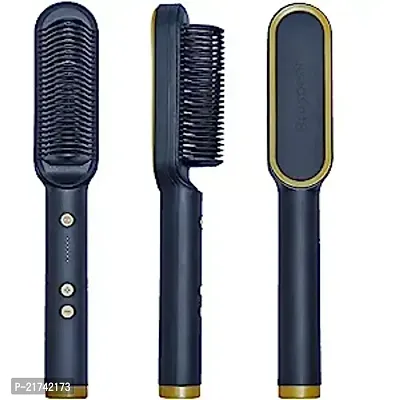 Electric Hair Straightener Comb Brush For Men, Women, Girls And Hair Straightening, Fast Smoothing Comb With 5 Temperature C pack of 1