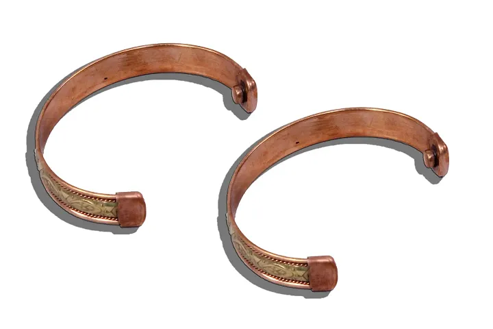 Roque Collections Set of two Elegant Magnetic Bracelet for Health and Style - Unisex Design