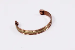 Roque Collections  Set of two  Elegant Copper Magnetic Bracelet for Health and Style - Unisex Design-thumb3