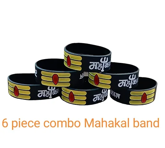 Mahakal Rubber Band Hand Wrist Band Pack of