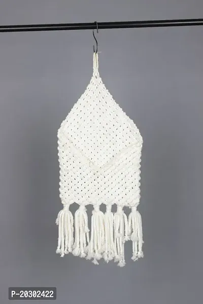 Designer White Fabric Wall Hanging