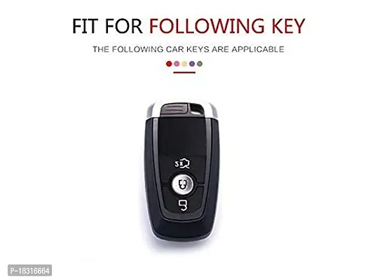 CLOUDSALE ; Your Store. Your Place Leather Key Cover Compatible with Ford Endeavour Smart Key( 1 Piece)-thumb2