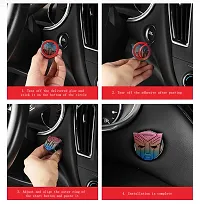 CLOUDSALE ; Your Store. Your Place Transformers 3D Animation Push to Start Button Ignition Cover Car Engine Start Stop Button Cover Universal Button Decoration Ring (Pack of 1, Metal Muticolor)-thumb2