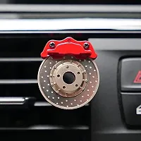 CLOUDSALE Alloy Brake Disc Shape Style Fragrance Diffuser Perfume Aromatherapy Interior Decoration For All Type Cars AC Vents (Pack of 1)-thumb1