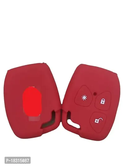 CLOUDSALE ; Your Store. Your Place Silicone Remote Key Cover for Xylo and Quanto Remote Key 3 Button (Red, Pack of 1)