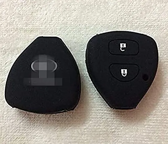 CLOUDSALE ; Your Store. Your Place Silicone Remote Key Cover for Toy-OTA Innova/fortuner/Corolla with 2 Button Remote Key