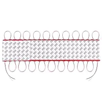 Cloudsale 3 LED Strips 12V Waterproof 5630/5730 LED SMD Injection Module (Red)-thumb2