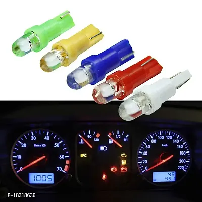 CLOUDSALE Car Interior T5 led 1 SMD led Dashboard Wedge Car Light 12v (Green, Pack of 2)-thumb5