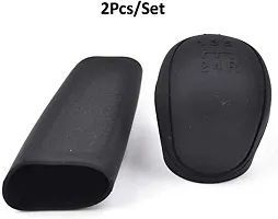 Cloudsale 2 PCS Car Silicone Grips Handbrake Cover (Black)-thumb2