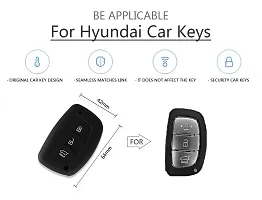 CLOUDSALE ; Your Store. Your Place Silicone Car Key Cover Compatible with Hyundai Creta, i20 Elite/Active, Grand i10, Verna, Xcent Smart Key (for Push Button Start only) - (Yellow, Pack of 1)-thumb1