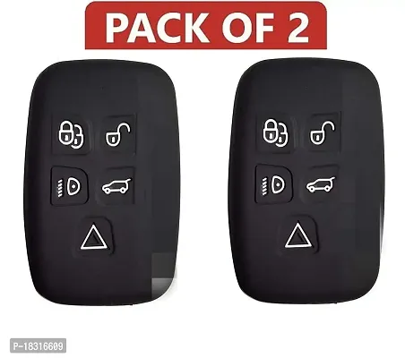 CLOUDSALE ; Your Store. Your Place Silicone Key Cover Compatible with Jaguar (Pack of 2)