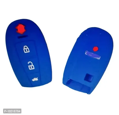 CLOUDSALE ; Your Store. Your Place Car Key Cover Compatible with Suzuki Vitara Brezza/Scross/Baleno/Swift/Ciaz Smart Key (Blue)-thumb0